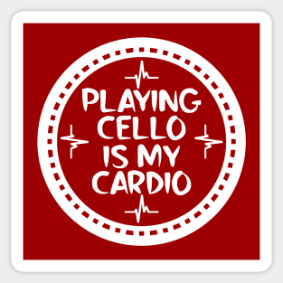 Playing Cello Is My Cardio Sticker